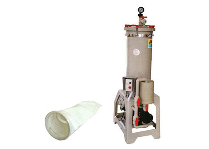 Sistemas da filtragem de FRPP/máquina químicos filtro de saco para o petroquímico 150L/minuto 1HP